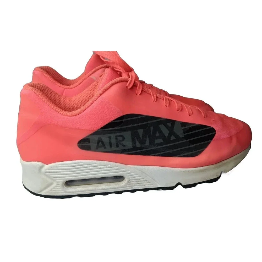 Nike Air Max 90 Shoes Mens Size 13 Sneakers Big Logo Bright Crimson